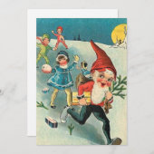 ヴィンテージクリスマスランニング格言ズfrom Kids シーズンカード (正面/裏面)