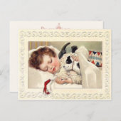 ヴィンテージクリスマスランバーポストカード シーズンポストカード (正面/裏面)