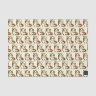 ヴィンテージクリスマスリスティッシュペーパー 薄葉紙