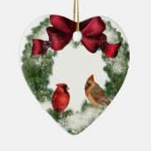 ヴィンテージクリスマスリース セラミックオーナメント (右)