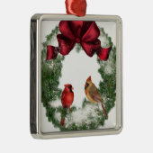 ヴィンテージクリスマスリース メタルオーナメント (右)