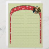 ヴィンテージクリスマスレシピレターヘッド (正面/裏面)