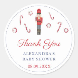 ヴィンテージクリスマスレッドくるみ割りキャンディーキャンディーキャンディーのお願い ラウンドシール