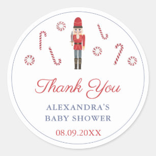 ヴィンテージクリスマスレッドくるみ割りキャンディーキャンディーキャンディーのお願い ラウンドシール