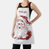 ヴィンテージクリスマスレッドすてきレトロサンタクロース エプロン (インサイチュ)