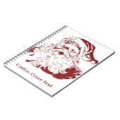ヴィンテージクリスマスレッドすてきレトロサンタクロース ノートブック (左側)