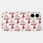 ヴィンテージクリスマスレッドすてきレトロサンタクロース Case-Mate iPhoneケース (裏面 (横))