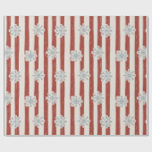 ヴィンテージクリスマスレッドそり ラッピングペーパー (フラット)