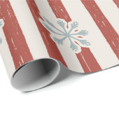 ヴィンテージクリスマスレッドそり ラッピングペーパー (ロールコーナー)