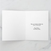 ヴィンテージクリスマスレッドカー&ツリー カード (内部)