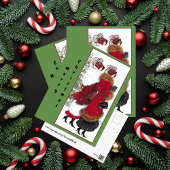 ヴィンテージクリスマスレッドコートソサエティ ポストカード