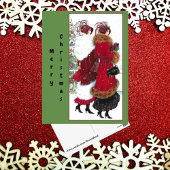 ヴィンテージクリスマスレッドコートソサエティ ポストカード