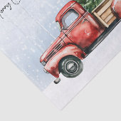 ヴィンテージクリスマスレッドトラック愛国米国国旗 薄葉紙 (詳細)