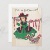 ヴィンテージクリスマスレディつるーキャンディ シーズンカード (正面/裏面)