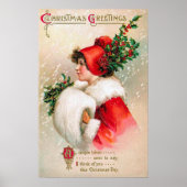 ヴィンテージクリスマスレディーホリデーのポスター ポスター (正面)