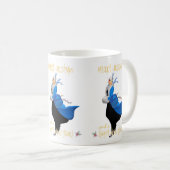 ヴィンテージクリスマスレディーメリークリスマスグリーティング コーヒーマグカップ (正面右)