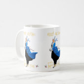 ヴィンテージクリスマスレディーメリークリスマスグリーティング コーヒーマグカップ (正面左)