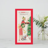 ヴィンテージクリスマスレディ飾ズツリー シーズンカード (スタンド正面)