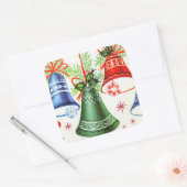 ヴィンテージクリスマスレトロベルズホリデーシール スクエアシール (封筒)