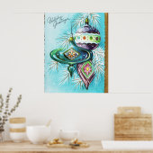 ヴィンテージクリスマスレトロホリディーブポスター ポスター (キッチン)