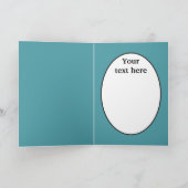 ヴィンテージクリスマスレトロランプのカスタマイズ可能カード シーズンカード (内部)