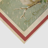 ヴィンテージクリスマスロブバードティッシュペーパー 薄葉紙 (詳細)