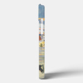 ヴィンテージクリスマスロマンティックカップル氷スケートで滑る Case-Mate iPhoneケース (裏面 / 左)