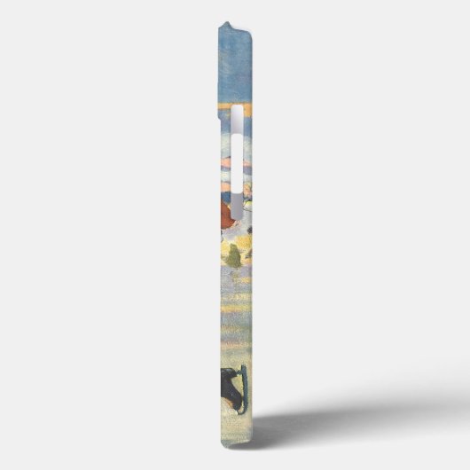 ヴィンテージクリスマスロマンティックカップル氷スケートで滑る Case-Mate iPhoneケース (裏面 / 左)