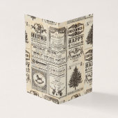 ヴィンテージクリスマスワードカード (外部)