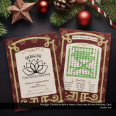 ヴィンテージクリスマスワード検索ビジネスプロモーション シーズンカード