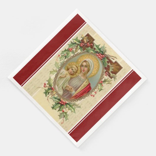 ヴィンテージクリスマスヴァージンメアリーベビーイエスホリーアイビー (コーナー)