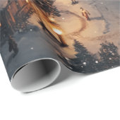 ヴィンテージクリスマスヴィレッジアットナイト ラッピングペーパー (ロールコーナー)