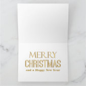 ヴィンテージクリスマスヴィレッジメリークリスマスグリーティング カード (内部)