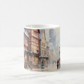 ヴィンテージクリスマスヴィレッジ通りホリデイ コーヒーマグカップ (中央)