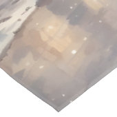 ヴィンテージクリスマスヴィレッジ通りホリデイ テーブルクロス (アングル)