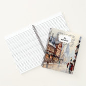 ヴィンテージクリスマスヴィレッジ通りホリデイ ノートブック (内部)