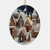 ヴィンテージクリスマスヴィレッジ セラミックオーナメント (右)