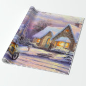 ヴィンテージクリスマスヴィレッジ ラッピングペーパー (アンロールド)