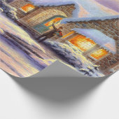 ヴィンテージクリスマスヴィレッジ ラッピングペーパー (角)