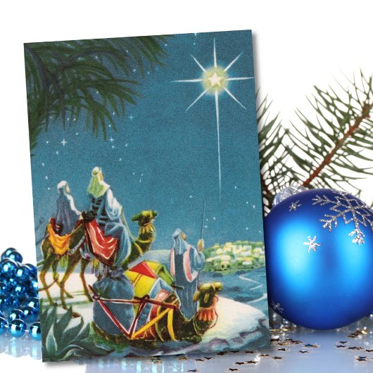 ヴィンテージクリスマス三賢王の男の夜 シーズンカード