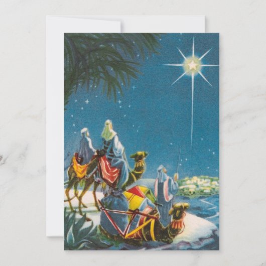 ヴィンテージクリスマス三賢王の男の夜 シーズンカード (正面)