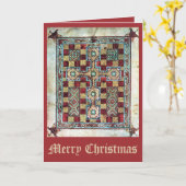 ヴィンテージクリスマス中世キリスト教クロスアート カード (黄色い花)