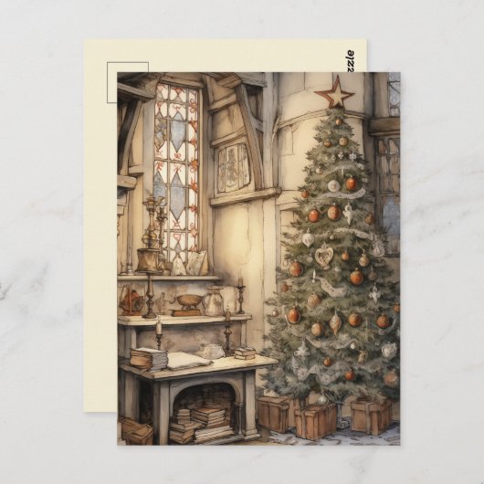 ヴィンテージクリスマス事務所 ポストカード (正面/裏面)