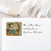 ヴィンテージクリスマス住所 シール (インサイチュ)