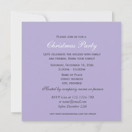 ヴィンテージクリスマス写真パーティー 招待状