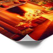 ヴィンテージクリスマス冬 ポスター (角)