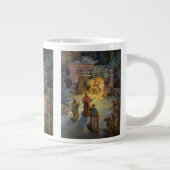 ヴィンテージクリスマス出生とVisiting Magi ジャンボコーヒーマグカップ (右)