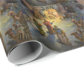 ヴィンテージクリスマス出生とVisiting Magi ラッピングペーパー (ロールコーナー)