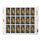 ヴィンテージクリスマス出生とVisiting Magi ラベル (フルシート)