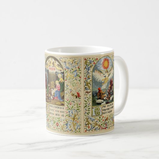 ヴィンテージクリスマス出生バイアルフレッド・クリスピン コーヒーマグカップ (正面右)